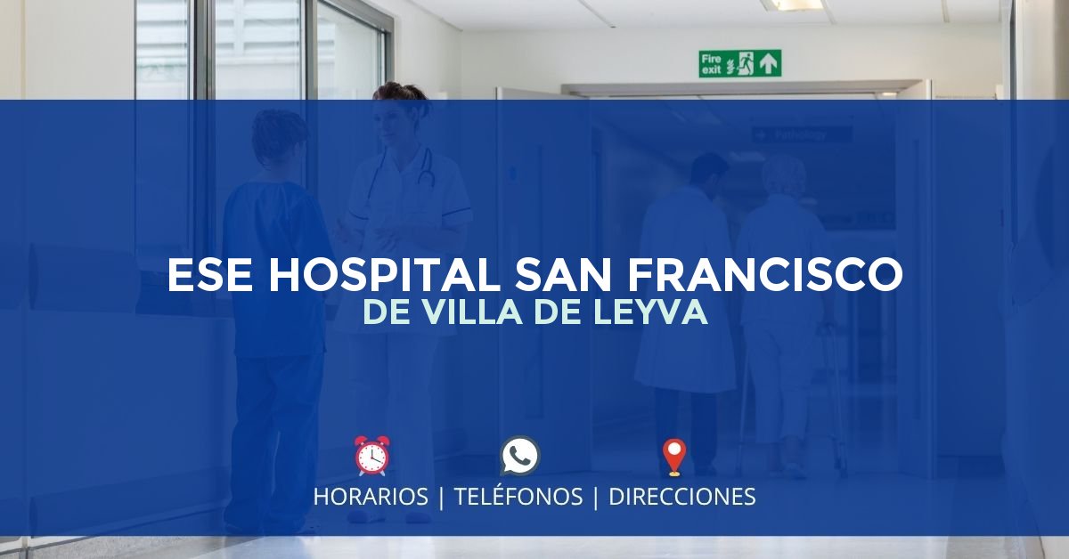 ESE HOSPITAL SAN FRANCISCO DE VILLA DE LEYVA — IPS en VILLA DE LEYVA, Boyacá