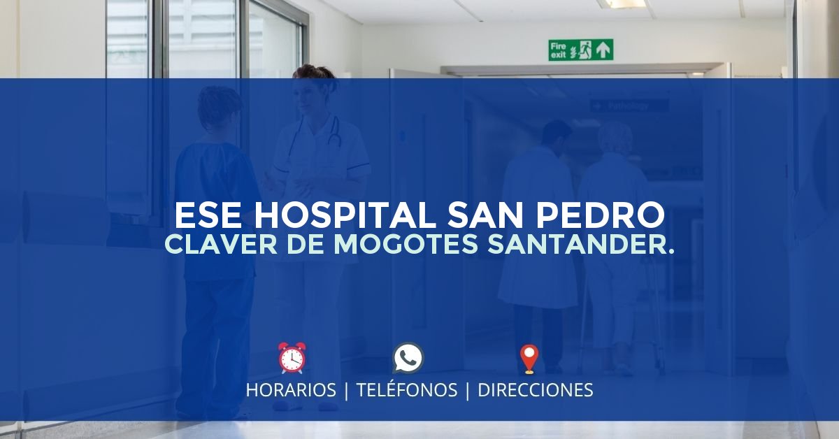 ESE HOSPITAL SAN PEDRO CLAVER DE MOGOTES SANTANDER. — IPS en MOGOTES, Santander
