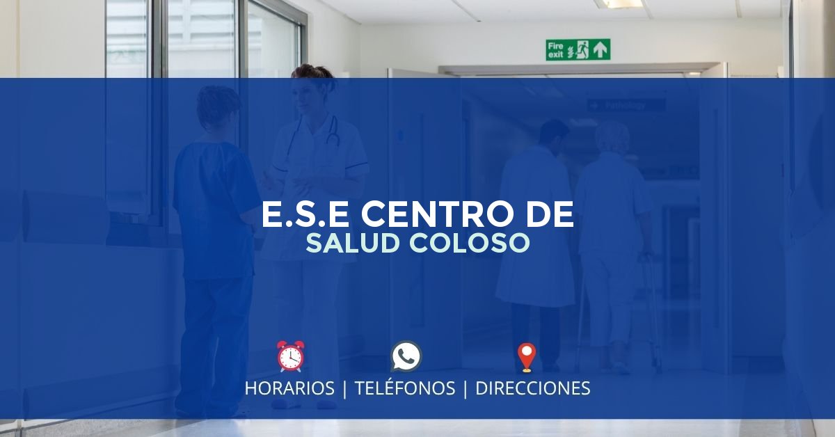 E.S.E CENTRO DE SALUD COLOSO — IPS en COLOSO, Sucre